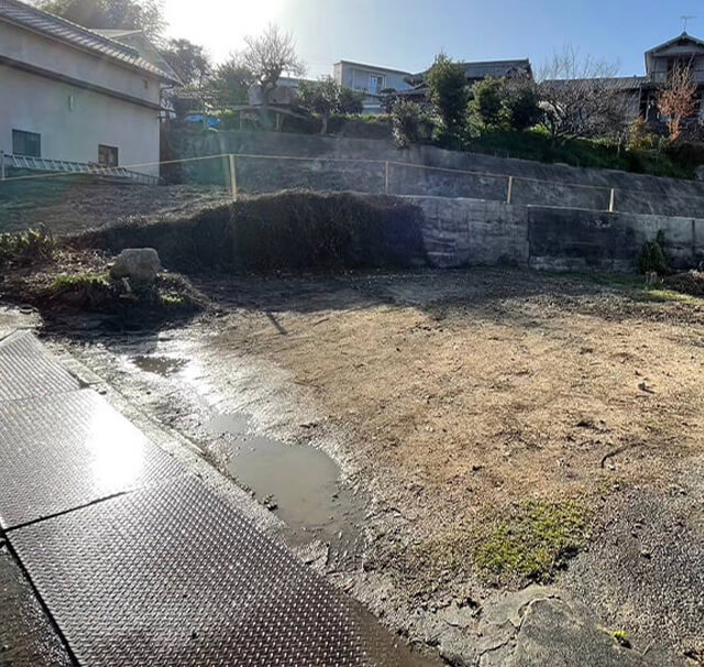 大阪府河内長野市木造及軽量鉄骨解体撤去工事