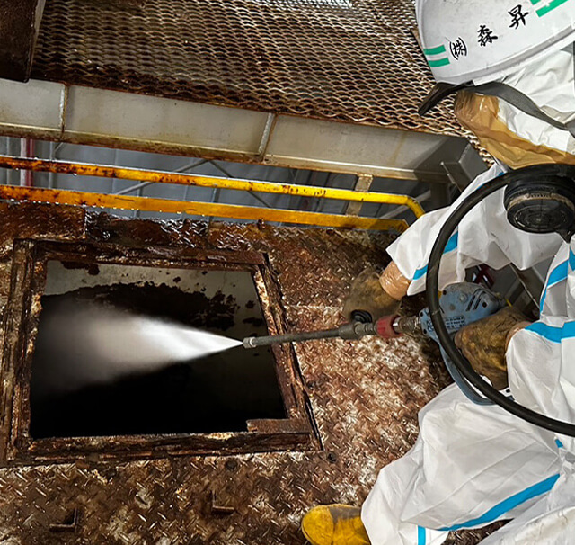 九州某処理センター解体工事DXN