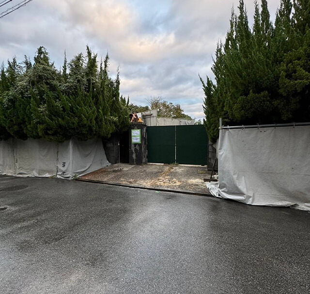 川西市(仮称)花屋敷１階RC造２階以降木造居宅解体工事及び480㎡森林植栽伐採工事敷地面積1000㎡:その他瓦礫類分別時にアミダス使用