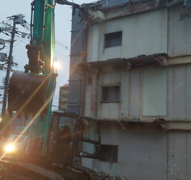 大阪市生野区(仮称)S造B.D225坪解体工事