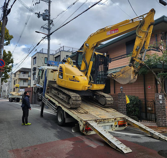 大阪市某区RC4階建ビル解体撤去工事