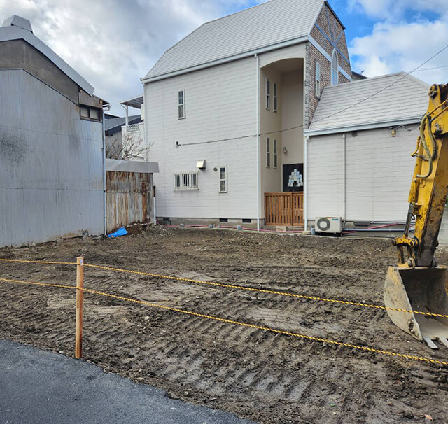 大阪市某区RC4階建ビル解体撤去工事