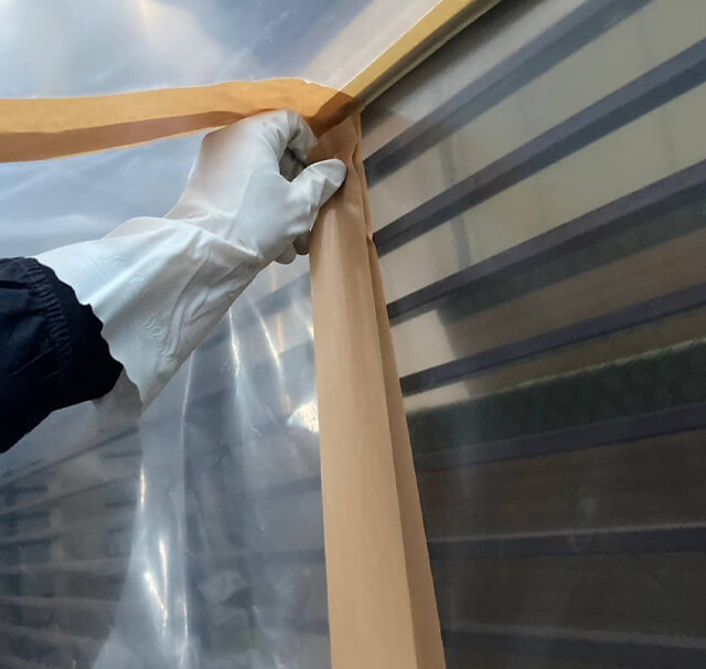 大阪府某市木造家屋3階建外壁石綿LV3除去処分